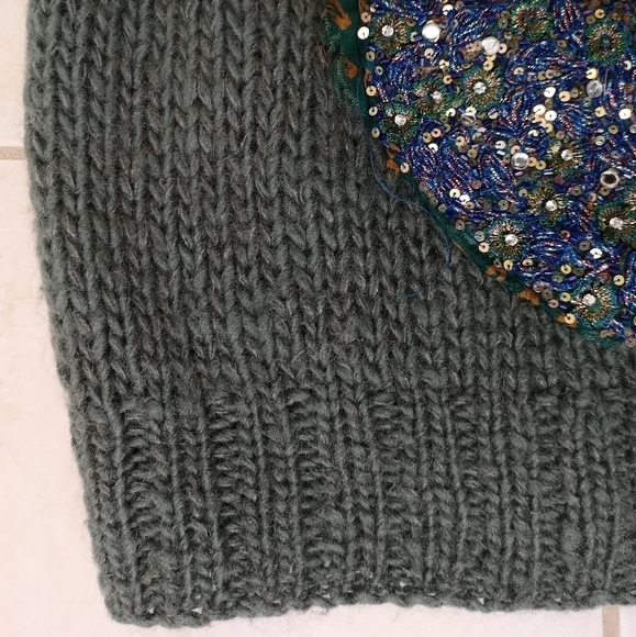 NEO-VINTAGE upcycled J.Crew beaded knit sweater vest - TheStyleMinr.com Vintage - Picture 4 of 5